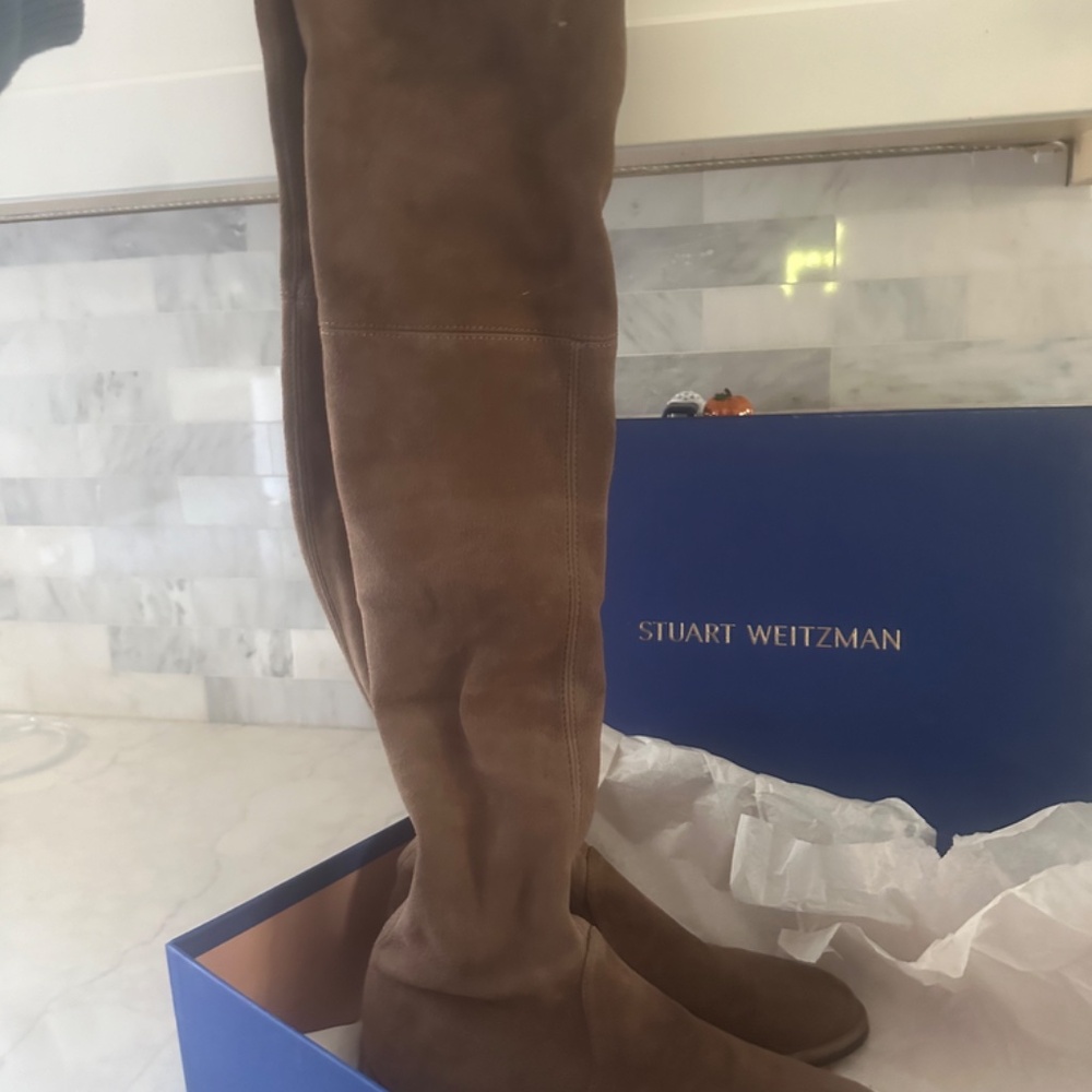 STUART WEITZMAN Lowland Bold suede over-the-knee boots LIKE NEW